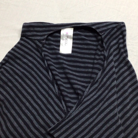 Knitworks Other - Knitworks Black and Gray Striped Kids Vest